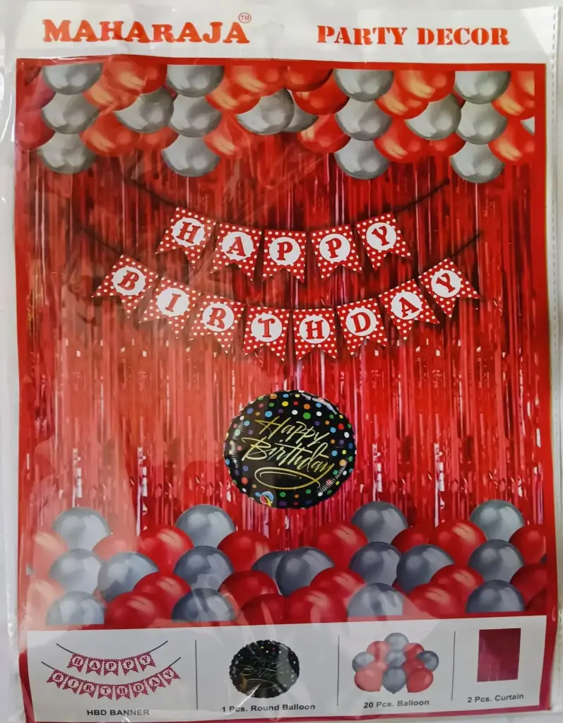 [PRD002] Happy Birthday Kit Small (red)