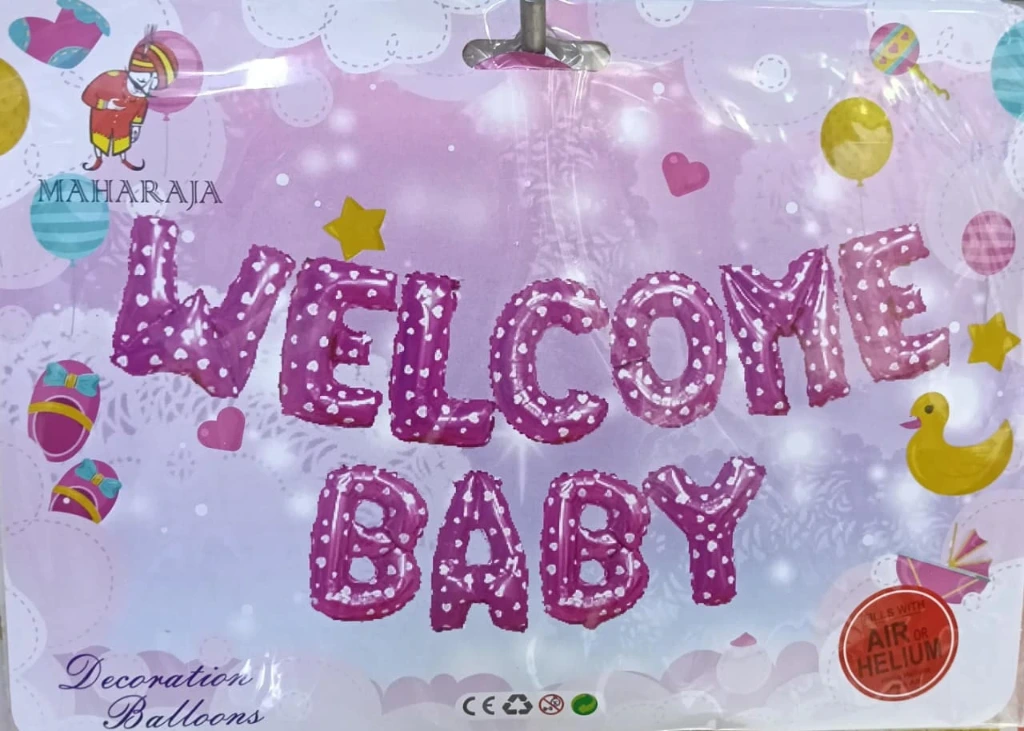 Welcome Baby Foil (pink)